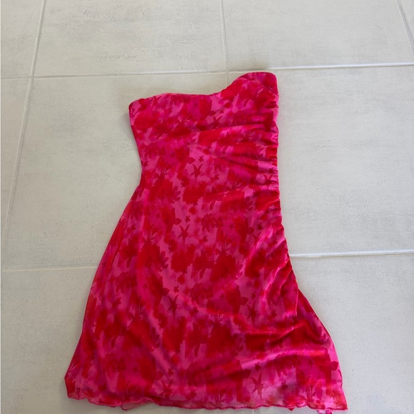 Princess Polly Donelli Mini Dress Pink Floral - Picture 5 of 7